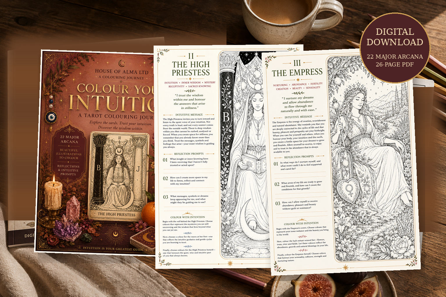 Colour Your Intuition: A Tarot Colouring Journey