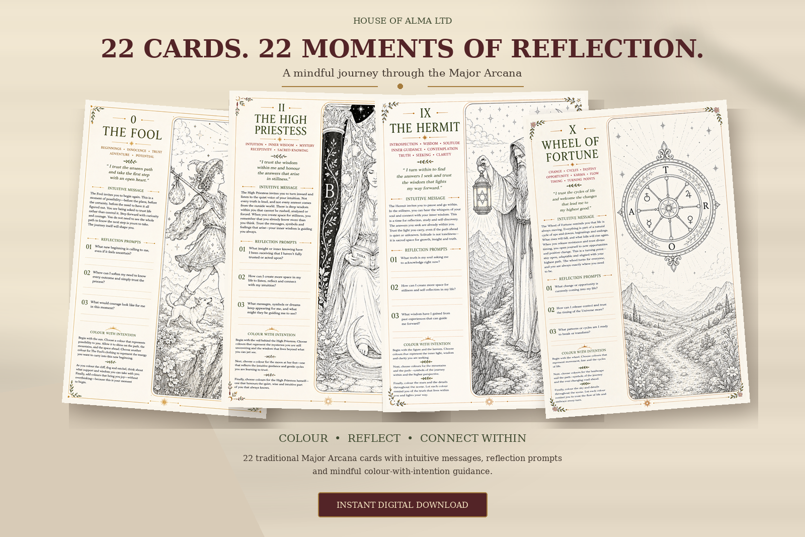Colour Your Intuition: A Tarot Colouring Journey