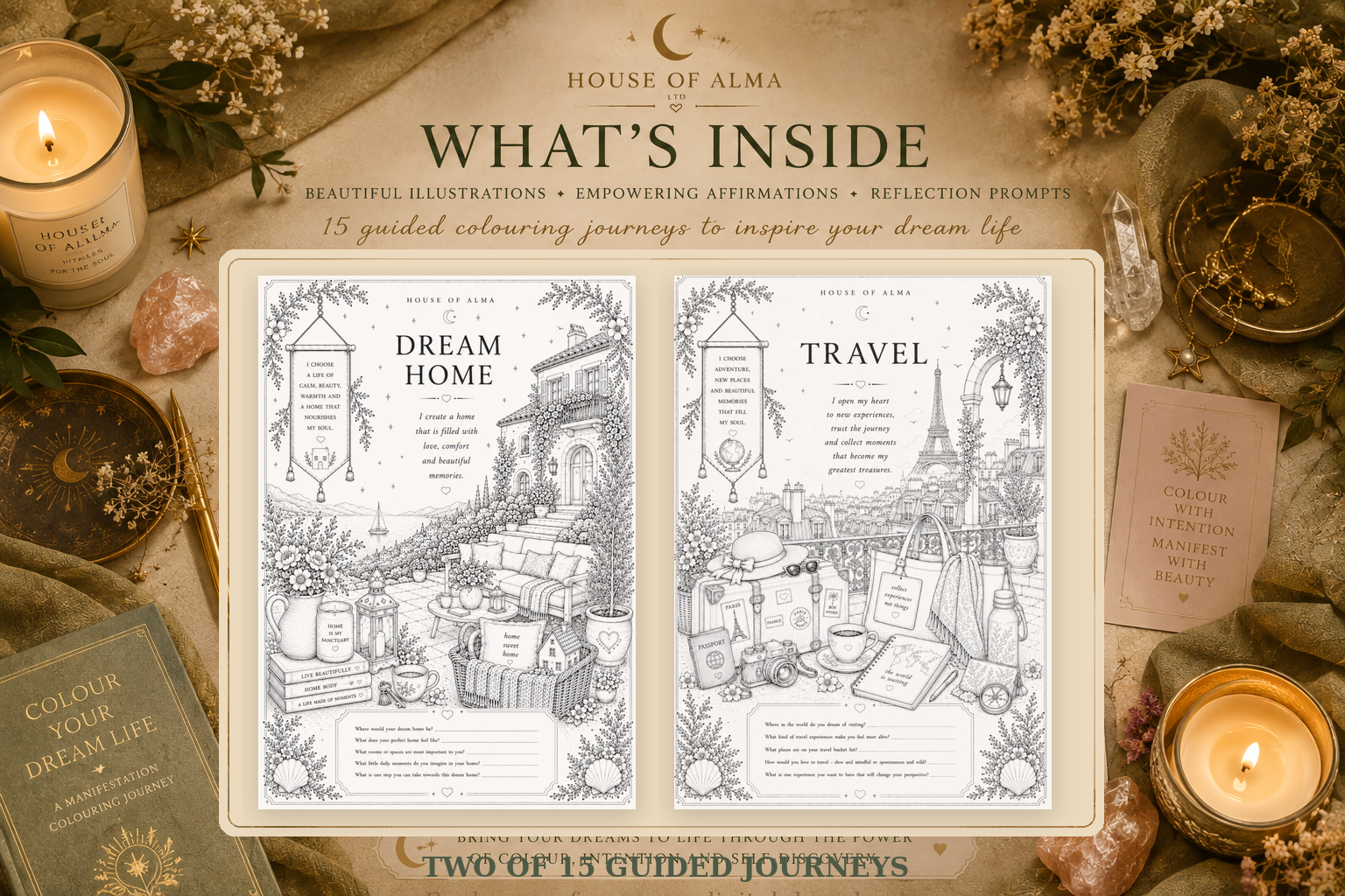 Colour Your Dream Life: A Manifestation Colouring Journey