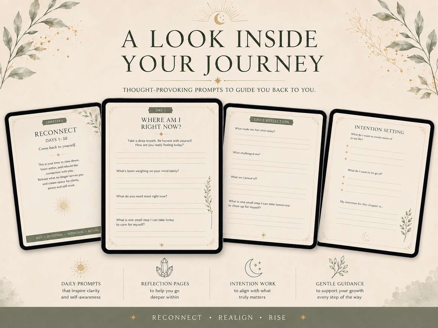 90 Days to Reconnect With Yourself: A Guided Journal