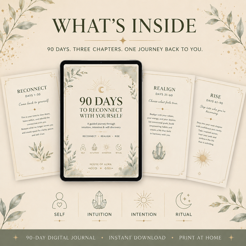 90 Days to Reconnect With Yourself: A Guided Journal
